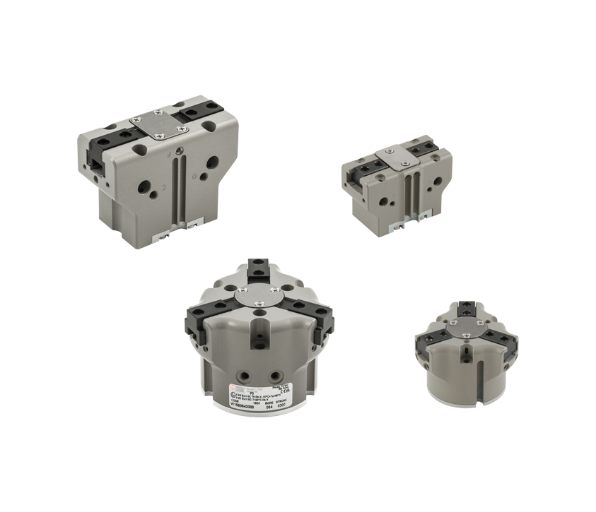 Range widening: New grippers P3 and P12 in double-acting with spring version